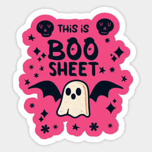 This is boo sheet halloween Sticker